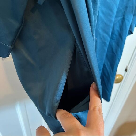 Victoria’s Secret teal floral O/S kimono Robe - Picture 6 of 7